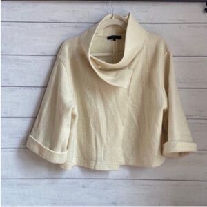 LaFayette 148 New York 100% Wool crop Sweater